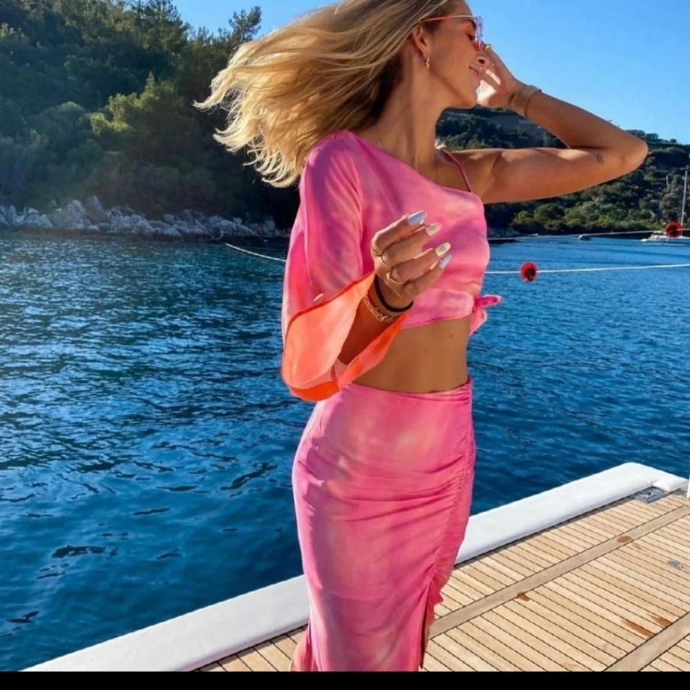 Zara Tye Dye Silky Top - Picture 3 of 11